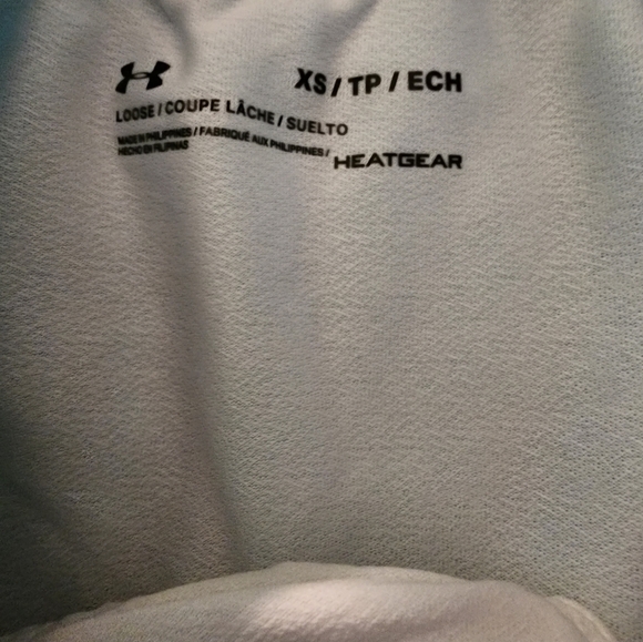 New Under Armour Heat Gear Run Shorts Womens Size XS Blue Teal - Picture 3 of 3